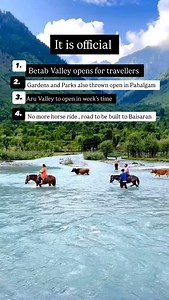 1.1K reactions · 98 shares | Fresh update : tourists can now enjoy Pahalgam Sightseeing | Discover Kashmir | Facebook