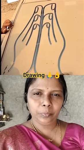 Super Drawing 🙏👌ART♥️ Hand drawing 💫കൂപ്പുകൈ 🙏അടിപൊളി 👍#drawing #ytshorts #shorts #yt
