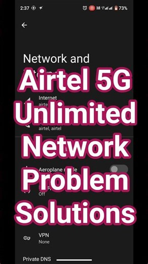 Airtel 5G Network Problem Solution 📶 | Airtel No Signal Problem Fix #airtel5g #network #airtel