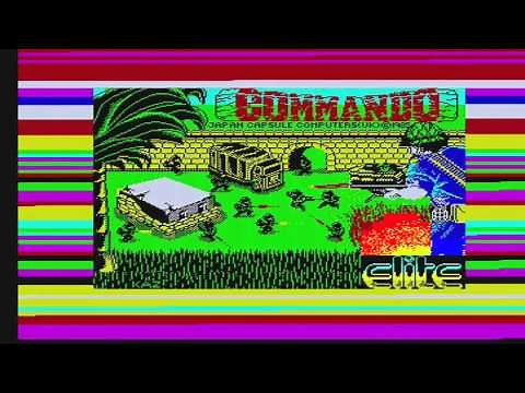Commando - Zx Spectrum (Loading & Gameplay)