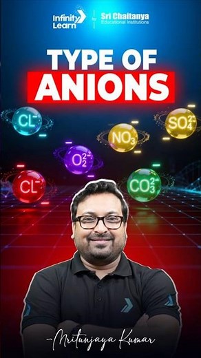 Type of Anions | JEE Chemistry #shorts
