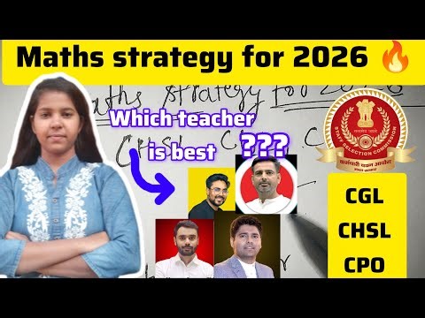 Maths strategy for 2026 ✅✅ ssc preparation ✅ #sscchsl #ssccgl #2026 