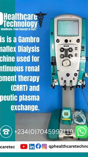 #Gambro Prismaflex #Dialysis Machine