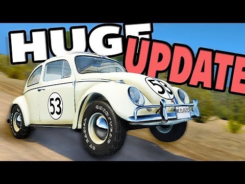 This car gets MAD if you CRASH It?! HERBIE HUGE UPDATE! - BeamNG Drive Herbie UPDATE