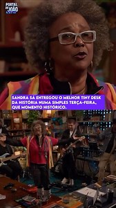 Sandra Sá entregou simplesmente o melhor Tiny Desk da história em plena terça-feira. Um daqueles momentos que viram referência e ficam marcados na música. @sandradesa_oficial #SandraSá #TinyDesk #MomentoHistórico | Faustão na Band