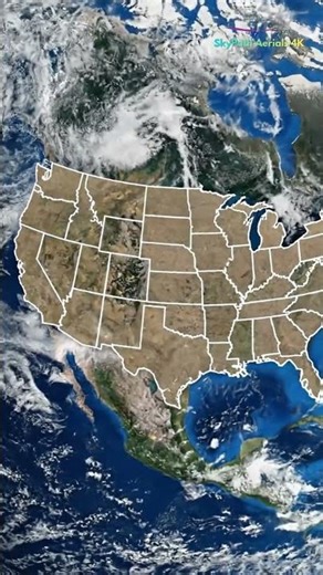 United States From Space 4K – Real Satellite Style - SkyPath Aerials 4K