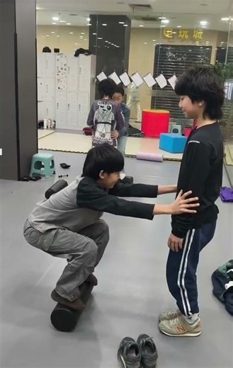 His Legs Said “No More!” Cute Kid Trembling Through Workout