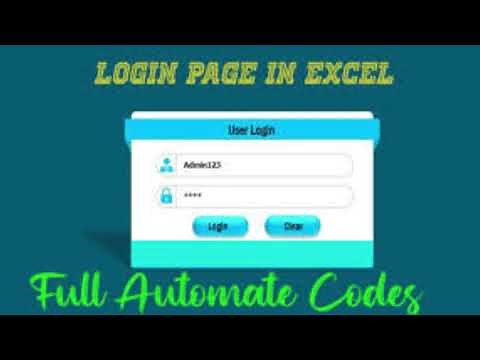 How to Create This Powerful Login Form in Excel using Excel VBA.