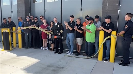 1.6K views · 36 reactions | The Clark County Fire Department joined by Commissioner Justin Jones recently held A grand opening ceremony for CCFD's newest fire station. Station #39 is located in the growing Southwest Las #Vegas Valley. Located near Blue Diamond and Rainbow - the station has one engine and one rescue unit and is expected to respond to 2,000-3,000 calls for service per year. | Clark County, Nevada | Facebook
