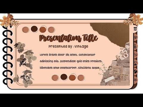 Scrapbook PowerPoint TEMPLATE Tutorial|PPT#44.1| Animated Slide(MorphTransition)
