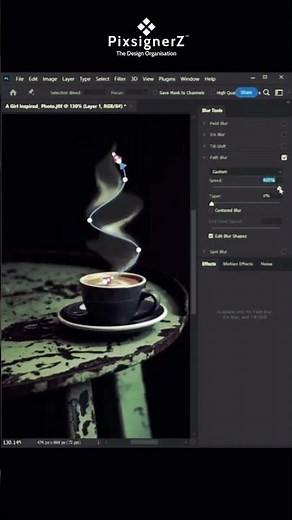 How to Create a Realistic Smoke Effect Using Path Blur in Photoshop | Photoshop Tutorial