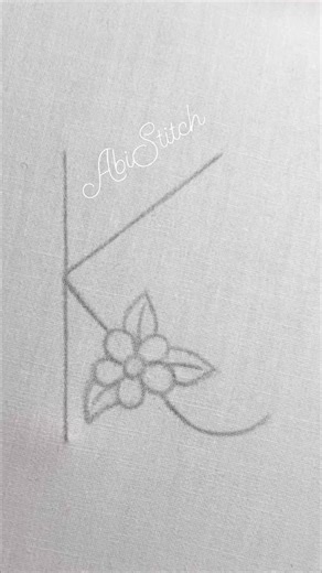 5.9K views · 76 reactions | Letter K Hand Embroidery Design #stitch #embroidery #handembroidery | ABI Stitch | Facebook