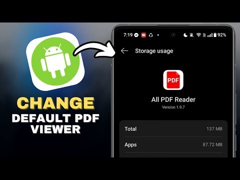 How To Change Default PDF Viewer On Android in SECONDS!