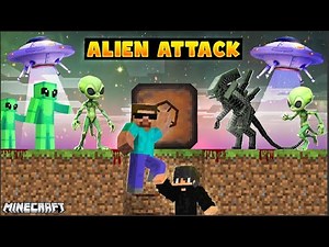 We Created BUNKER to Survive ALIEN ATTACK in Minecraft…