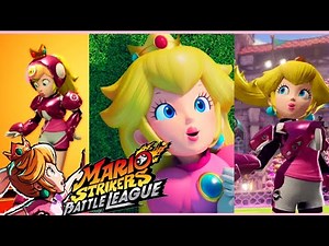 Mario Strikers Battle League trailer - new Princess Peach Clips