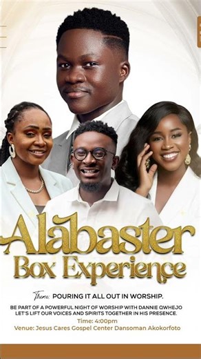 The Alabaster Box Worship Experience is set to come on December 21st 2025.