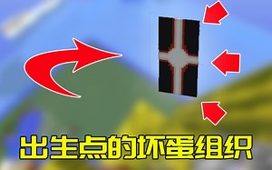 我的世界2B2T服务器：黑白十字旗！臭名昭著的坏蛋组织基地！