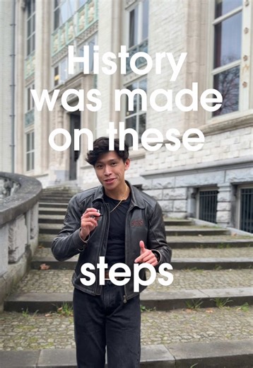 Solvay steps in Brussels #Science #physics #solvaysteps #DrGabAstorga | science
