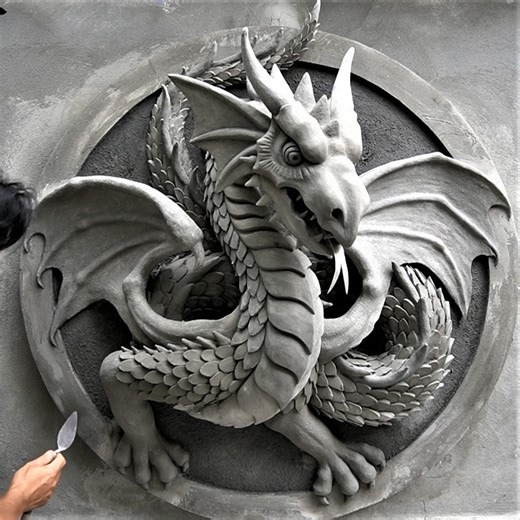 58K views · 243 reactions | Building a Cement Dragon: Crafting the Legendary Creature! | MetDaan DIY | Facebook