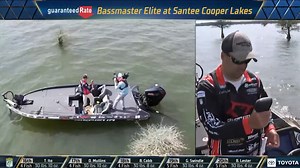 33K views · 920 reactions | Caleb Kuphall Fishing has maintained his spot in the Top 6 and this bass weighing 6-8 on #BassTrakk is sure to help! See who else will be moving on to Semifinal Saturday and tune in for the Day 2 weigh-in on Bassmaster.com at 3:30 pm ET! #Bassmaster #BASSElite #SanteeCooperLakes | Bassmaster | Facebook