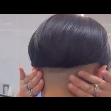 Gorgeous and marvellous women's over 50-60 Best Half shaved undercut short nape bowl Haircut 2024
