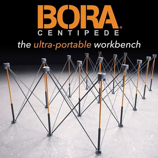 The Ultra-Portable Workbench - BORA® Centipede® Support System