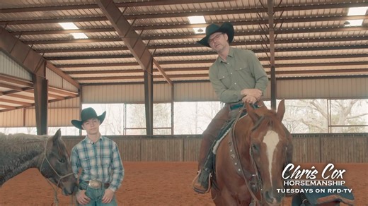 Watch Case on Tuesday on RFDTV as he starts his first Colt. | Chris Cox Horsemanship