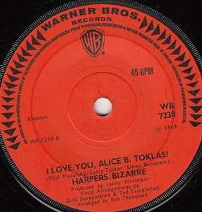 Harpers Bizarre - I Love You, Alice B. Toklas!