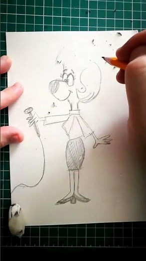 SKETCHING SWEET POLLY PUREBRED FROM UNDERDOG #shorts | DROIDMONKEY