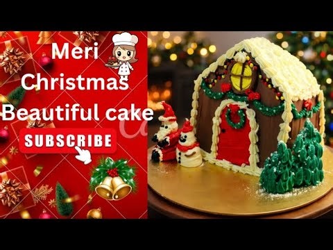 “Christmas Gingerbread House Cake 🎄 | Full Cake Decorating Tutorial”