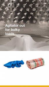 The Whirlpool® Top Load Washer with 2 in 1 Removable Agitator makes washing bulky items a breeze—giving you flexibility when you need it most. 💛 | Whirlpool