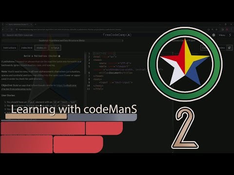 Certification Project: Build a Palindrome Checker - Step 2 | freeCodeCamp | (Beta) | JavaScript