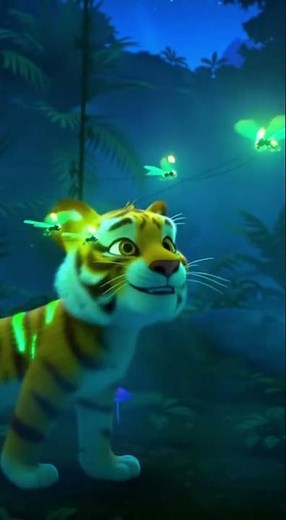 🌟🐅 Tiger’s Magical Firefly Glow Chase! ✨🌙 | Wonder Animations Land