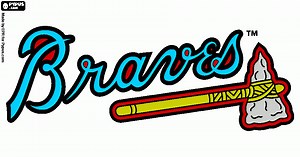 Atlanta Braves coloring page, printable Atlanta Braves