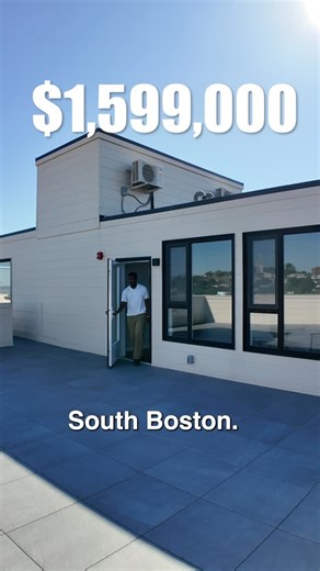 Obi | Boston Real Estate Agent on Instagram: "Welcome to my $1.6M penthouse in South Boston 👀 Floor-to-ceiling windows, private deck, and skyline views, the definition of Southie luxury living 🏙️🔥 Okay fine… I don’t actually own it 😅, but this South Boston penthouse condo is on the market for sale Want more info? Comment or DM me Listed by @thedylancostelloteam #southboston #southie #condoforsale #luxuryhomes #dreamhomes"