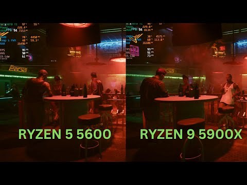Ryzen 5 5600 vs Ryzen 9 5900x Benchmarks.1080P/1440P/4K