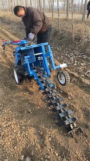 Chain trenching machine manufacturer, single-person operation trenching machine price #trenchroller
