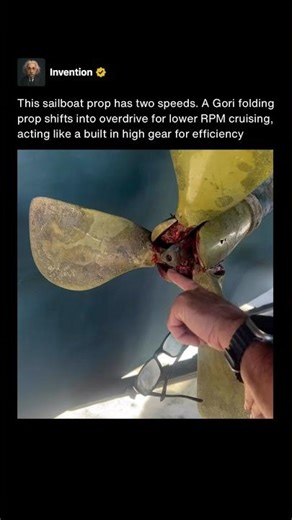 This Sailboat Prop Has Two Speeds and an Overdrive Mode ⛵️ #shorts