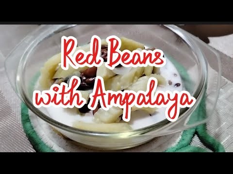 Red Beans and Ampalaya Slow Cooked Over Woodfire After Garden Harvest