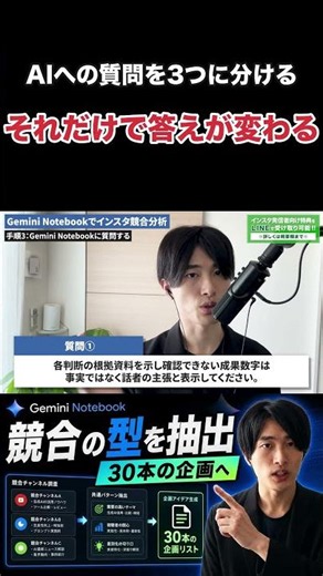 AIへの質問を3つに分ける｜それだけで答えが変わる #Shorts