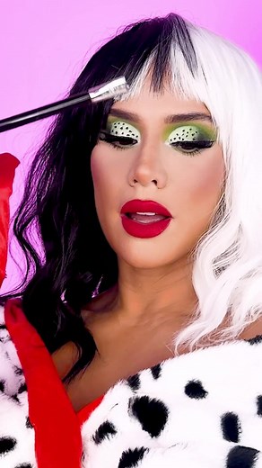 Cruella Movie Makeup Tutorial for Halloween Costume