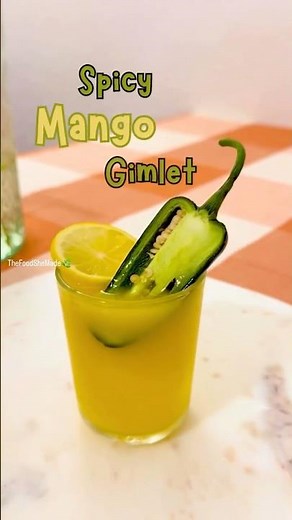 Spicy Mango Gimlet Recipe 🥭🌶️| The Ultimate Summer Vodka Cocktail 🍹