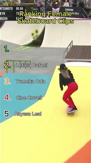 🛹🥇Female Skateboard Ranking #shorts #viral #skateboarding