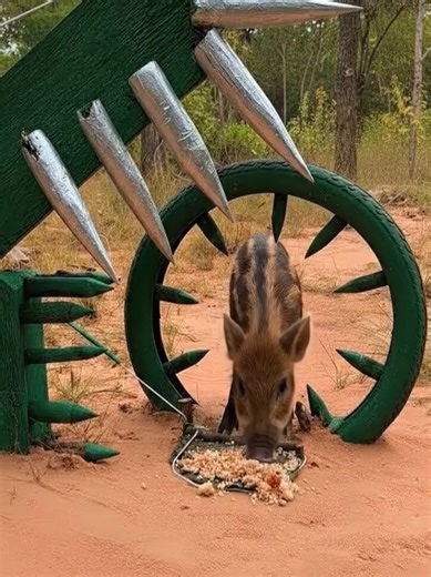 Innovative Wild Boar Trap from Recycled Materials