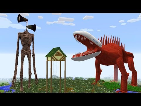 SURVIVING FROM SIREN HEAD AND SKY ARRIVAL in Minecraft - Gameplay