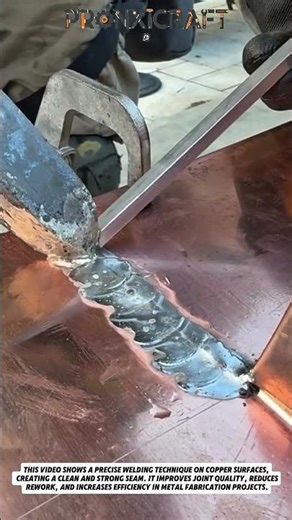 Copper Welding Mastery: Clean Seam Technique for Strong Joints #usa #tools