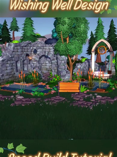 Forest Ruins Wishing Well Design - Dreamlight Valley Speed Build A cute forest themed Wishing Well design of mine. perfect for Forest of Valor, or even the Glades of Trust. @Disney Dreamlight Valley #DisneyDreamlightValley #dreamlightvalley #ddlv #ddv #speedbuild
