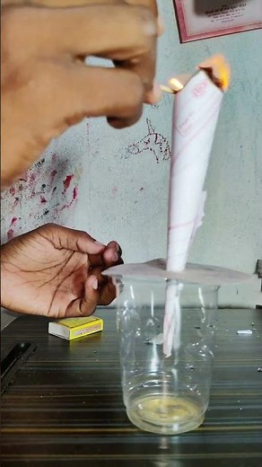 paper and glass smoking magic#paper#and #glass# #smoking#magic#science#experiment🧪🧪🧪
