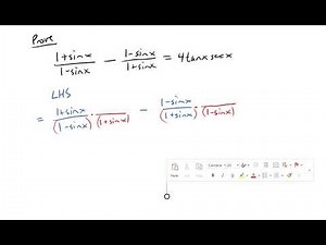Proving Trig Identities Involving Conjugates