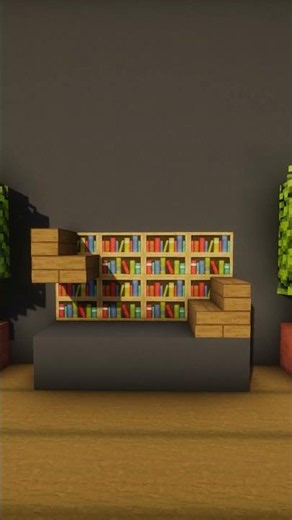 Minecraft Shelf Idea #minecraft #minecraftbuilding #minecraftbuilds
